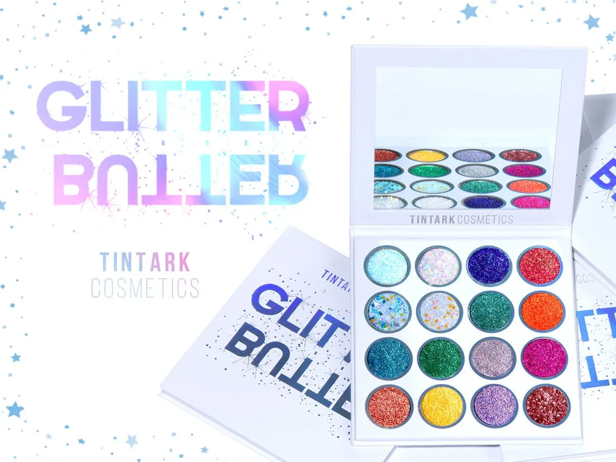 16 Color Tintark Glitter Butter Sparkle Eyeshadow Palette