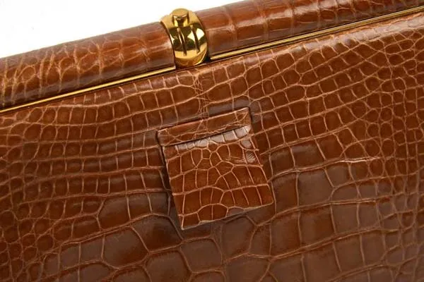 1960's Lucille de Paris Framed Alligator Handbag