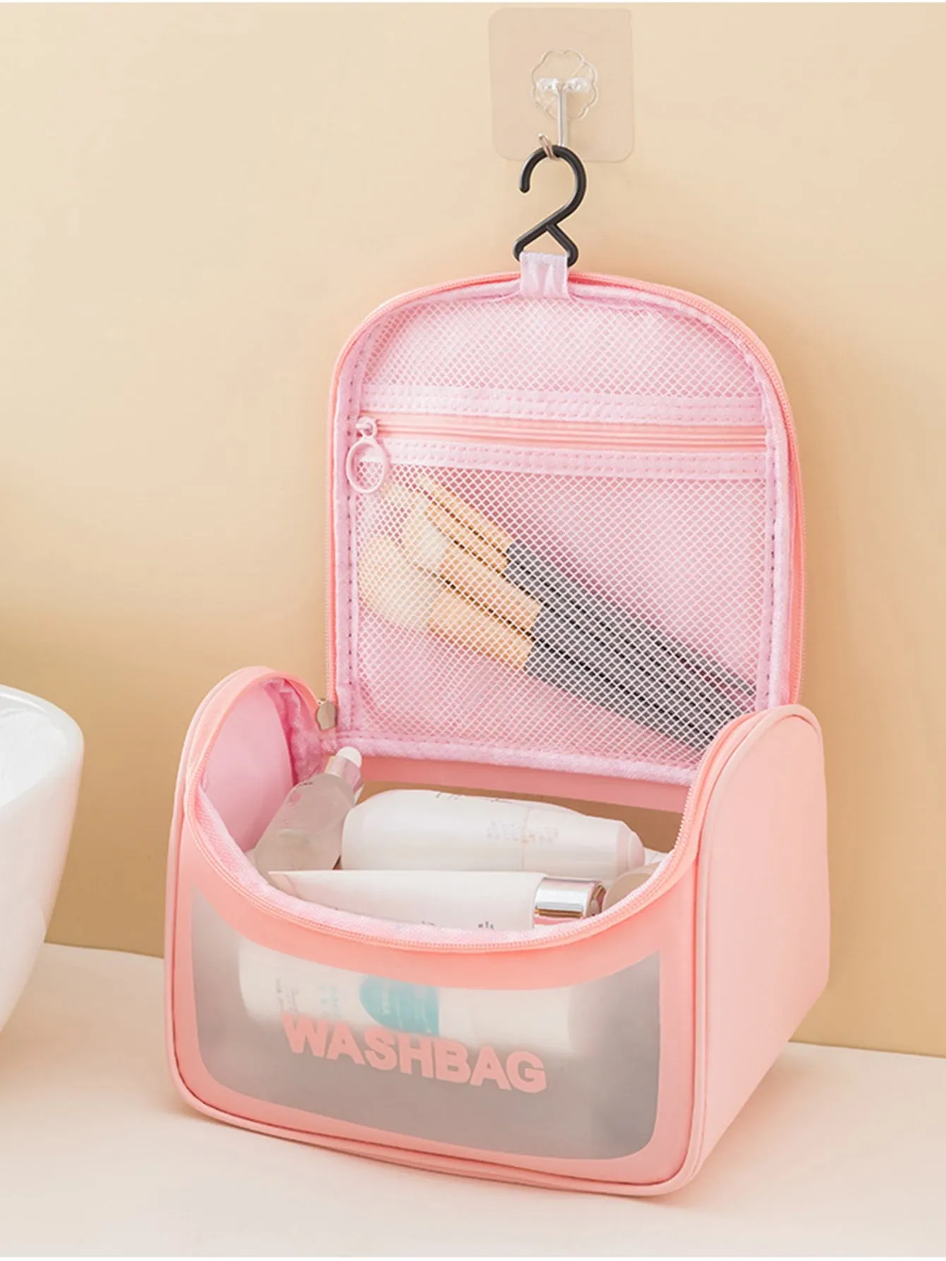 1pc Letter Graphic Makeup Bag