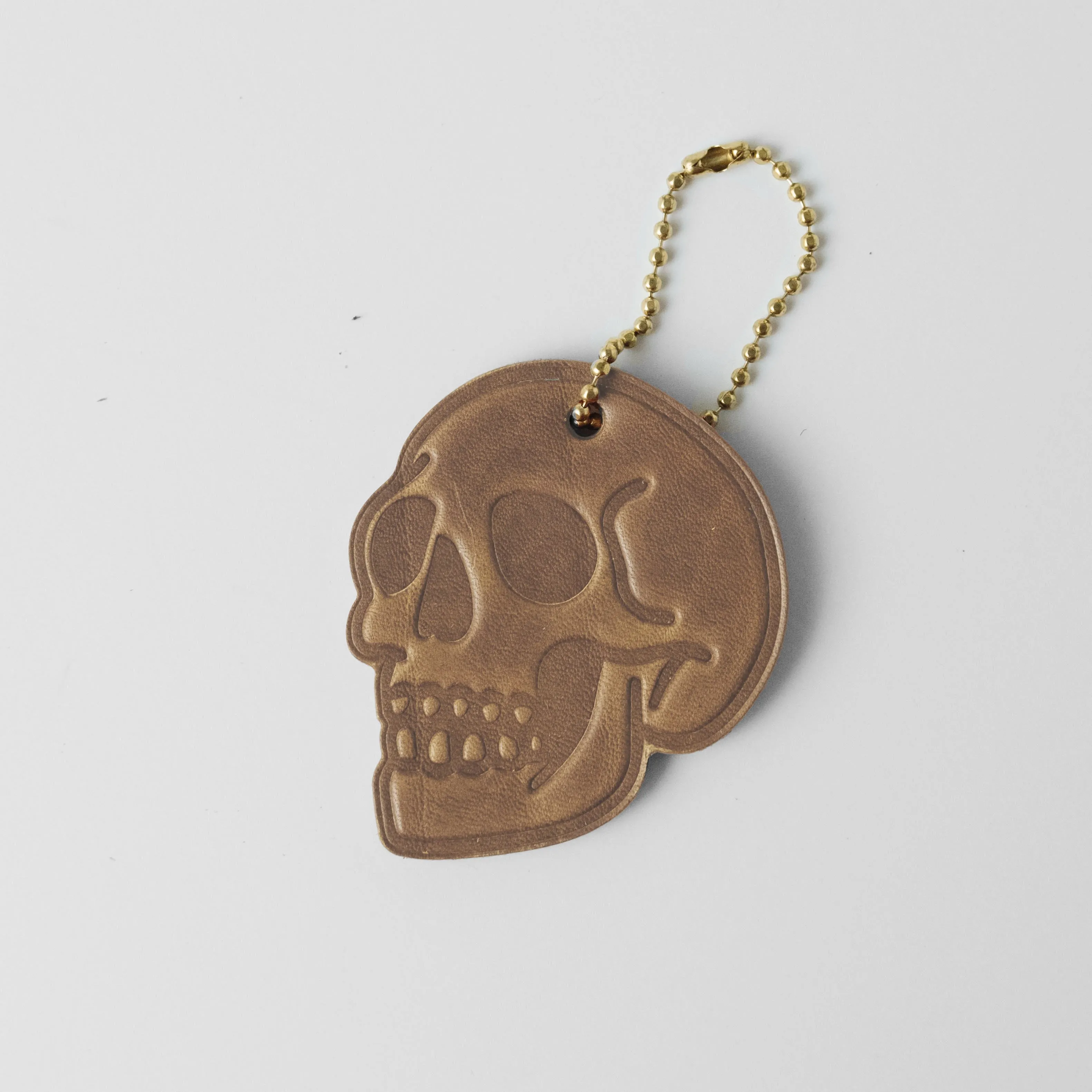 2-Ply Horween Skull Tag