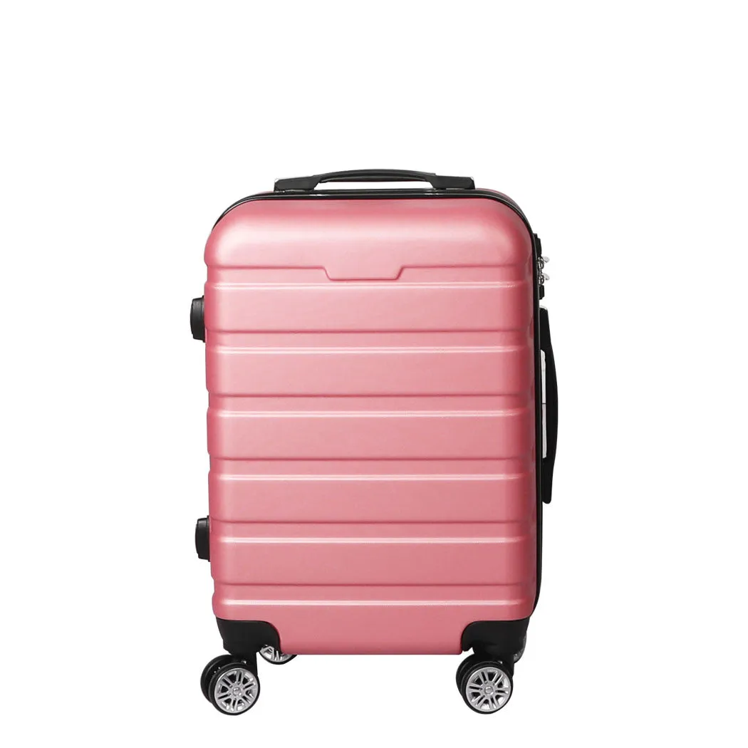 20" Carry On Luggage Case - Rose Gold