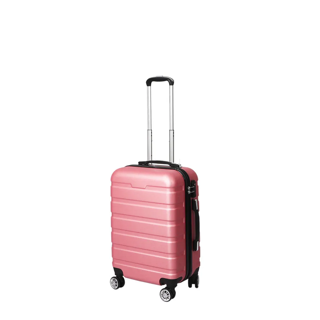 20" Carry On Luggage Case - Rose Gold