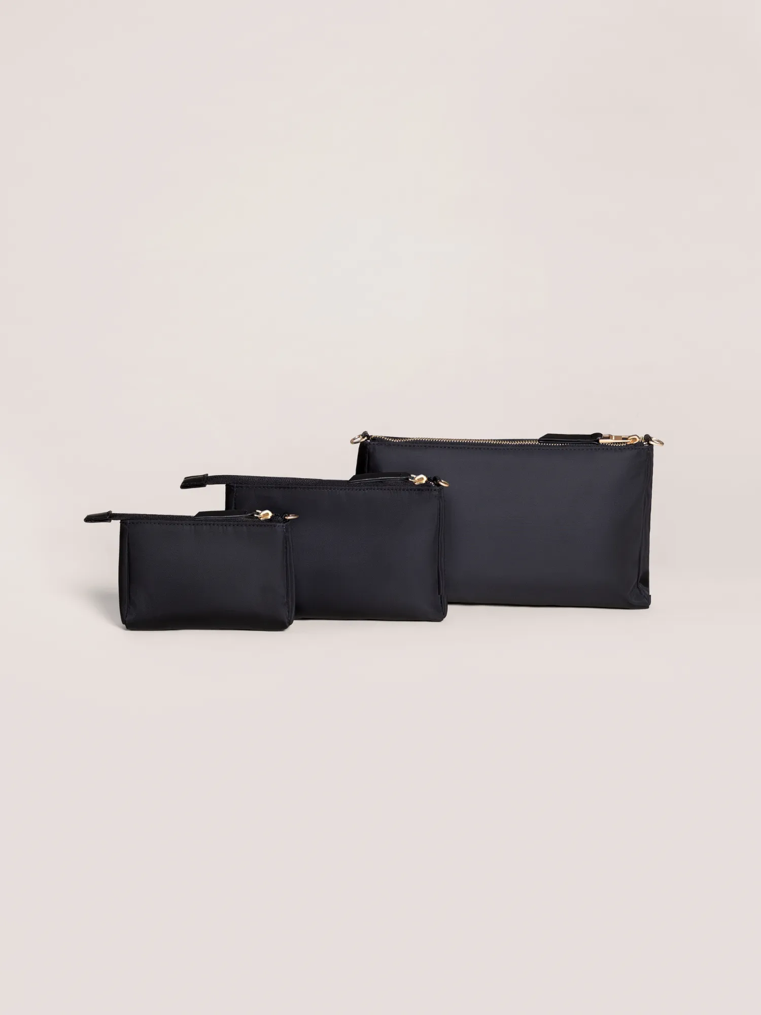 3-piece Pouch Set Black