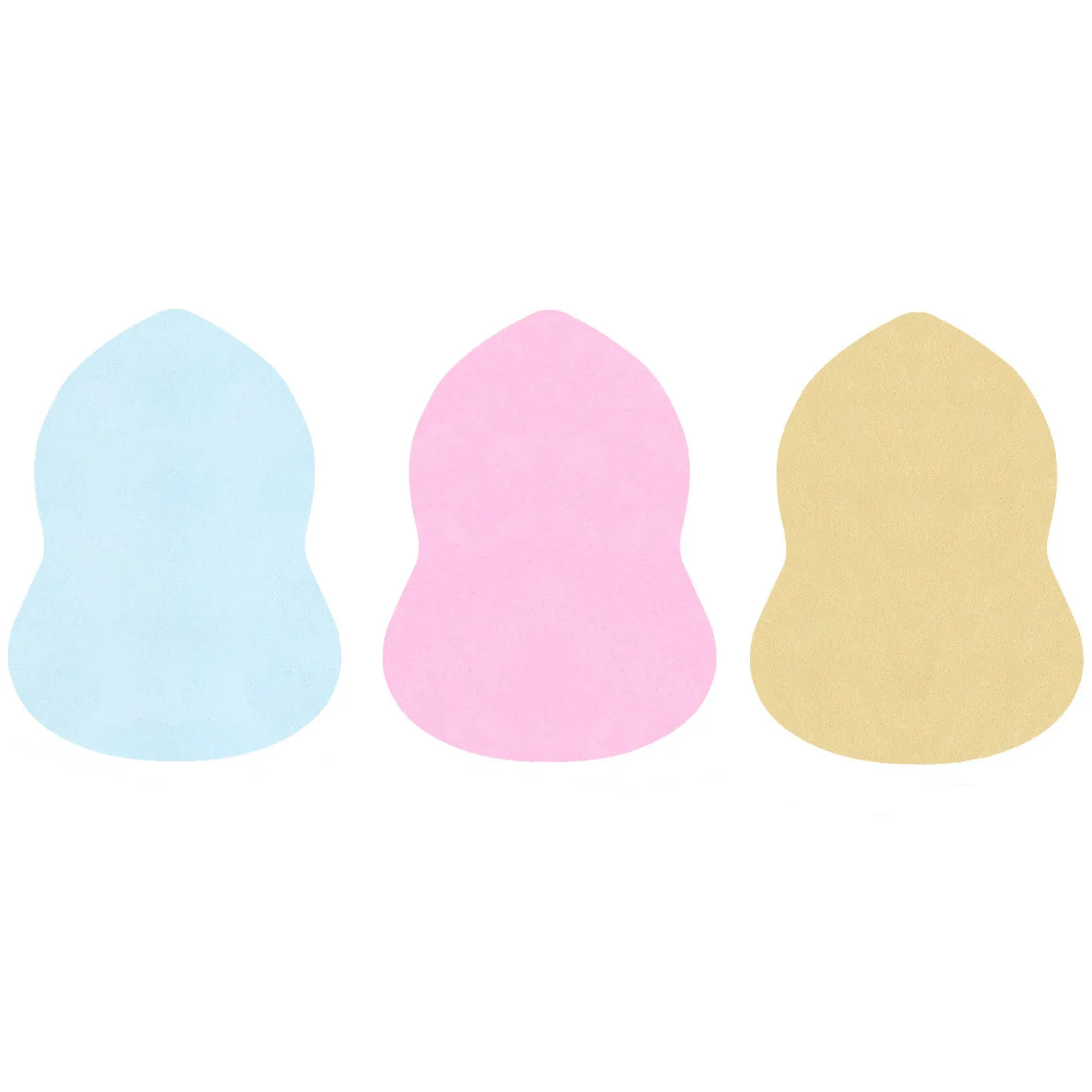 3D Latex Free Gourd-Shaped Makeup Sponge For Powder & Liquid Makeup (L)