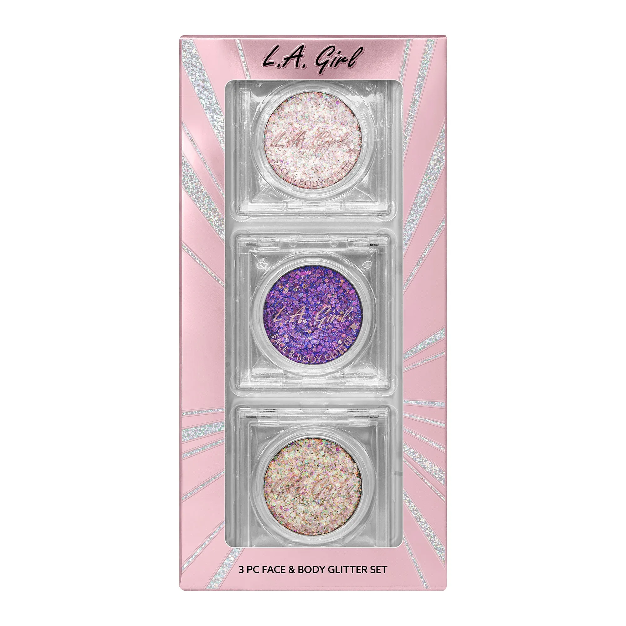 3pc Glitter Face & Body Gift Set - Twinkle & Glow