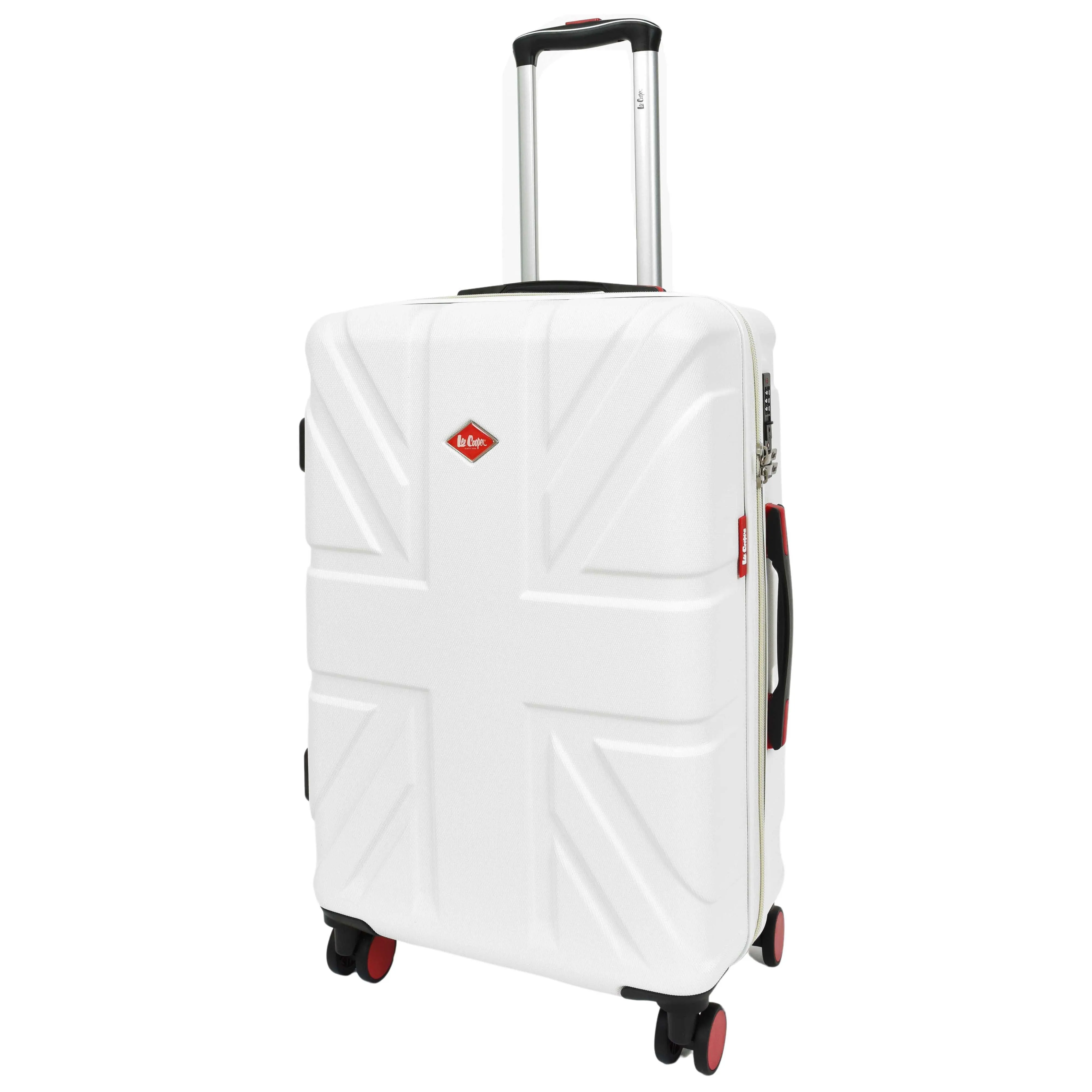 4 Wheel Spinner TSA Hard Travel Luggage Union Jack White