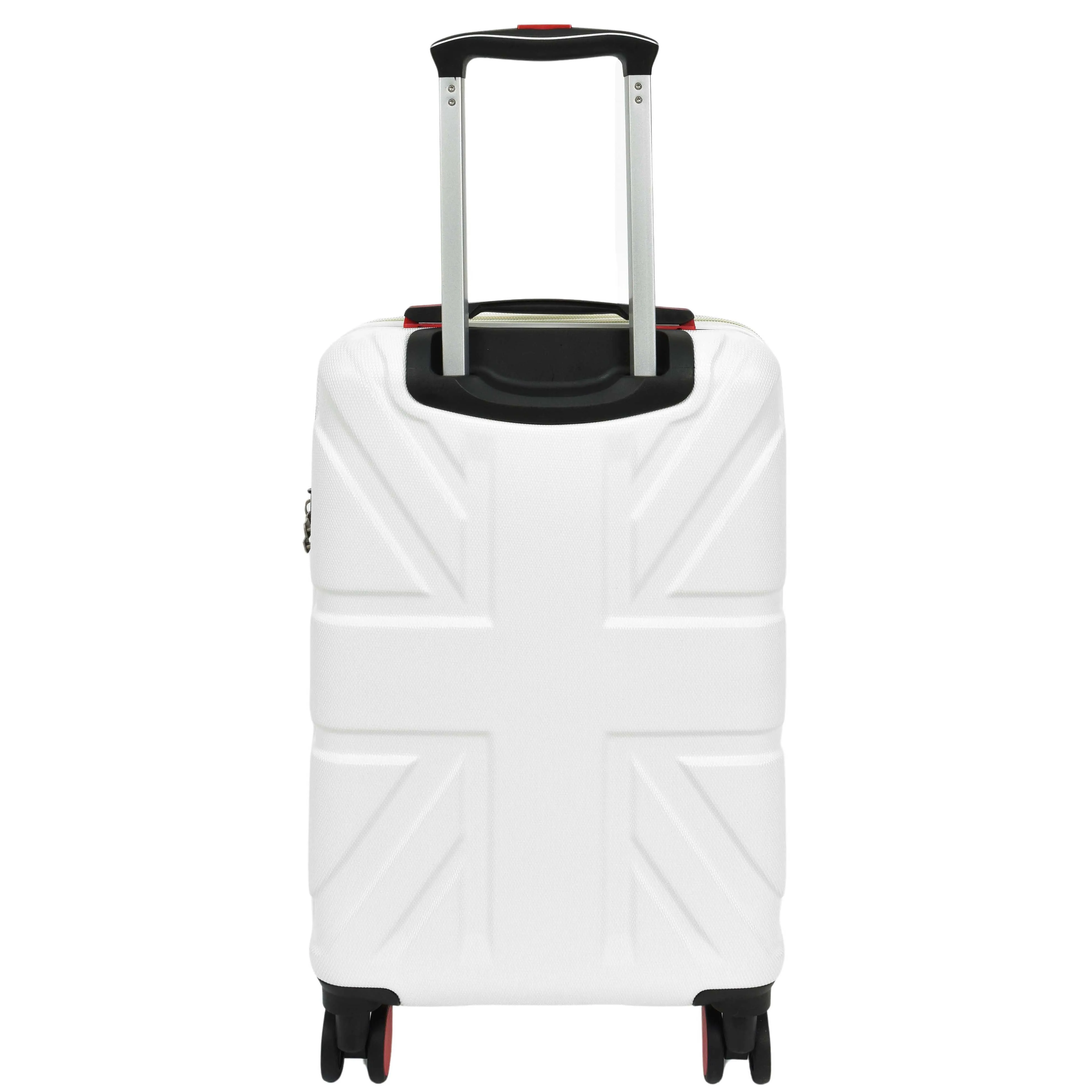 4 Wheel Spinner TSA Hard Travel Luggage Union Jack White