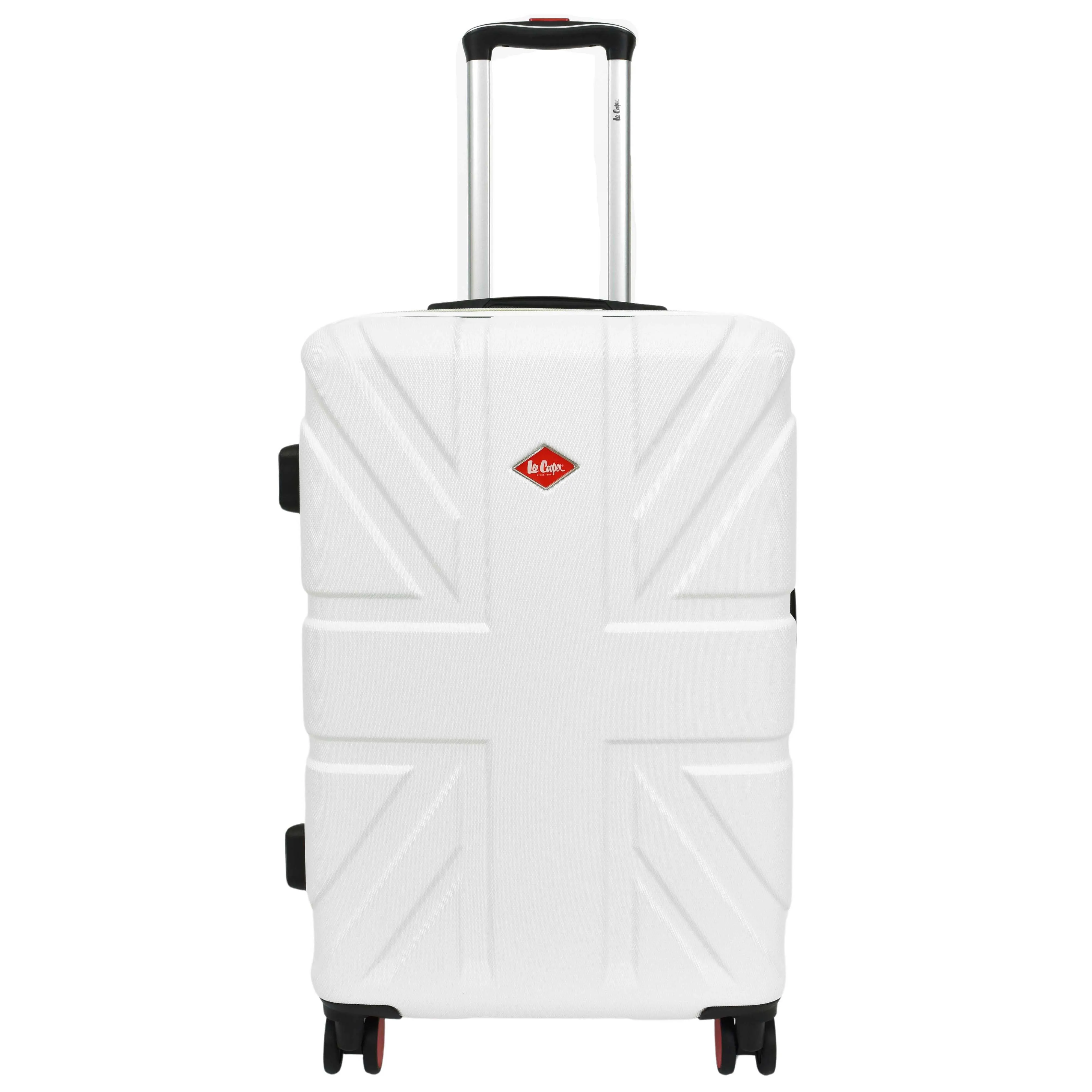 4 Wheel Spinner TSA Hard Travel Luggage Union Jack White