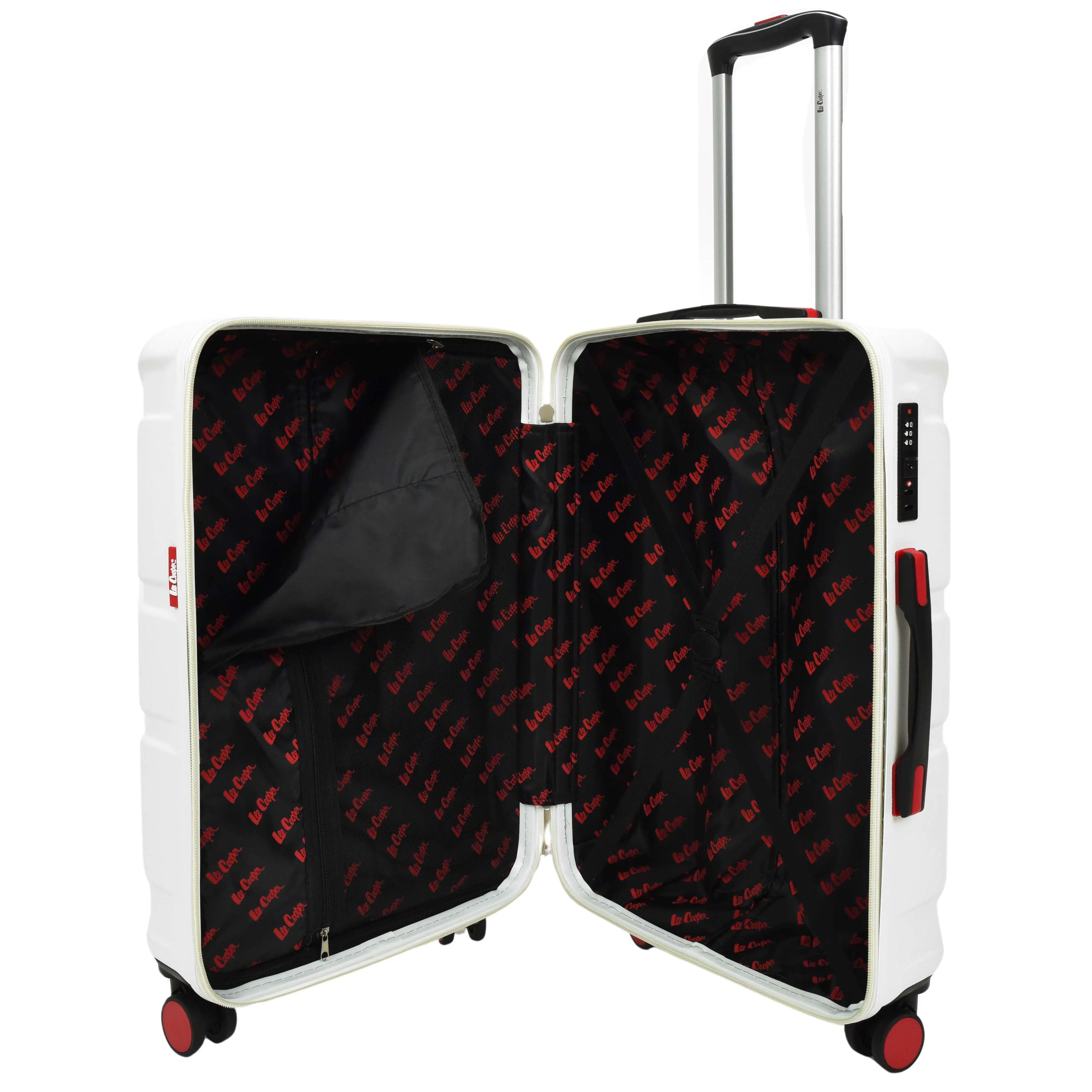 4 Wheel Spinner TSA Hard Travel Luggage Union Jack White