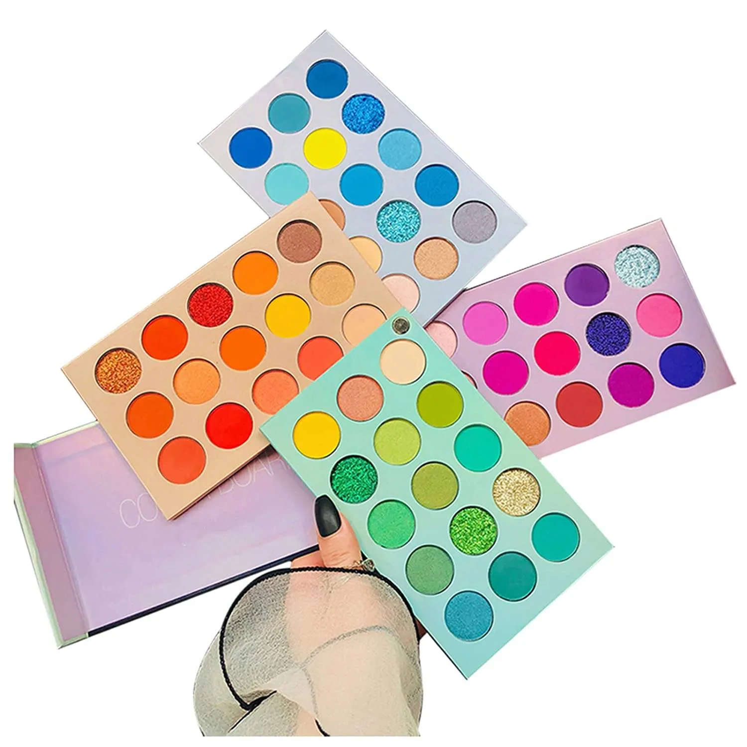 60 Colors Eyeshadow Palette 4-in-1 Color Board Makeup Palette Set