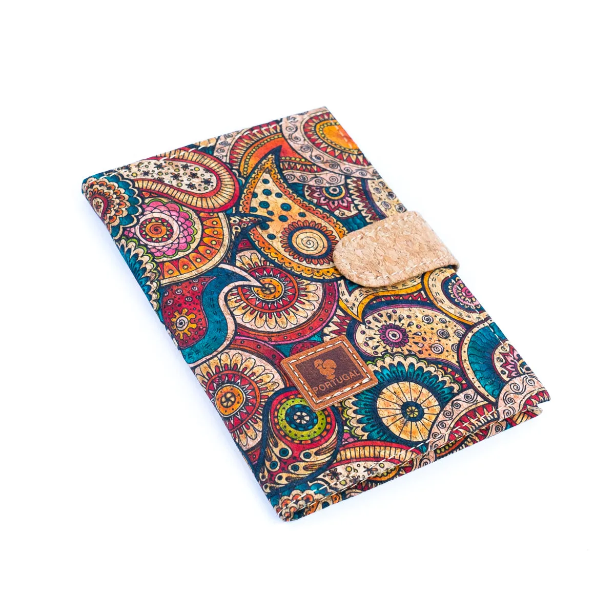 6units Vibrant Mandala Cork Passport Holder – Travel in Style BAGD-538-6