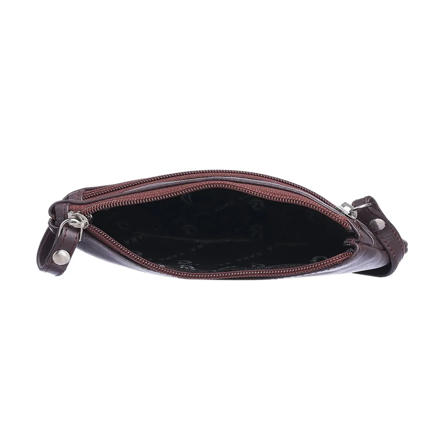 7027 Olive Leather Hand Pouch