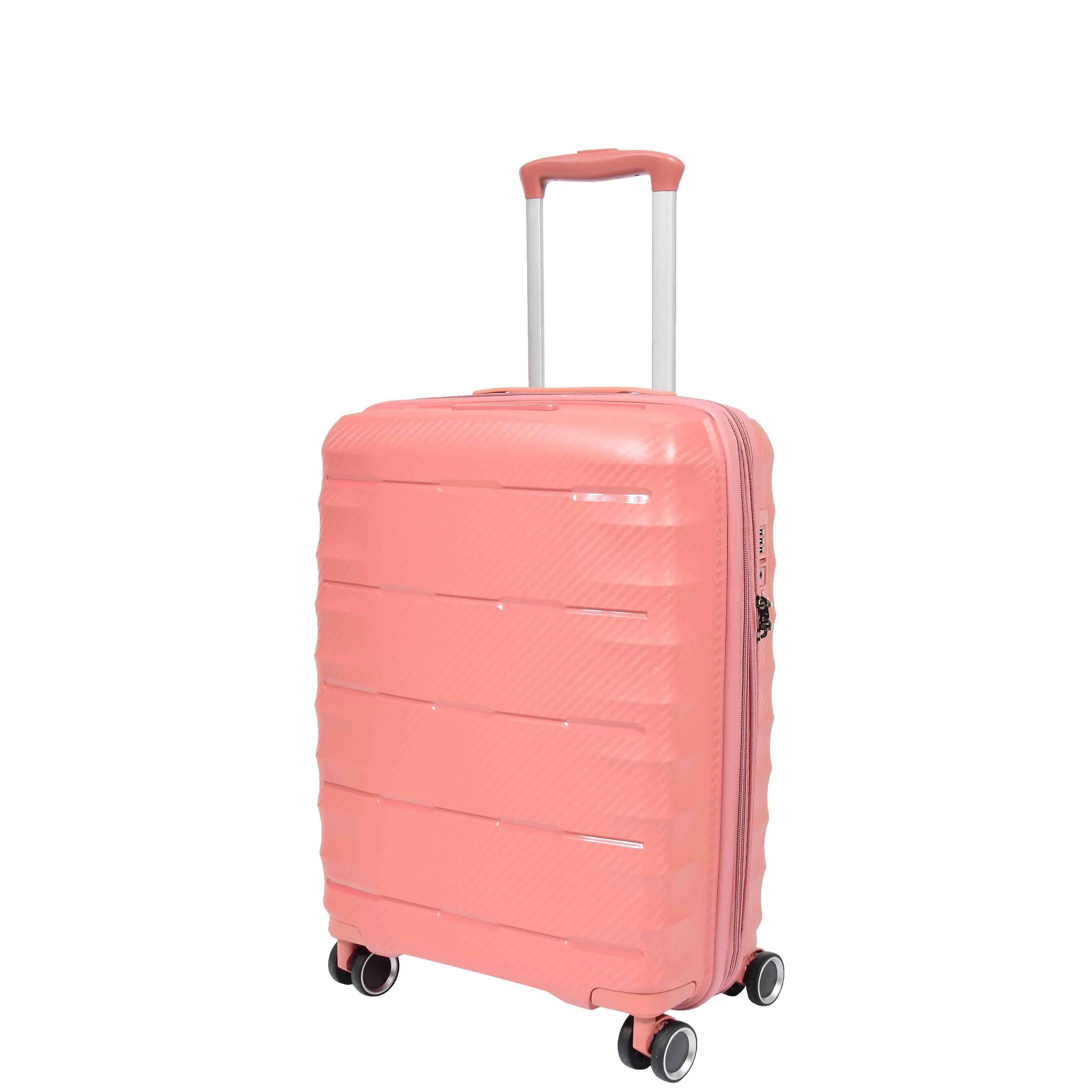 8 Wheel Spinner Luggage Expandable Arcturus Rose Gold