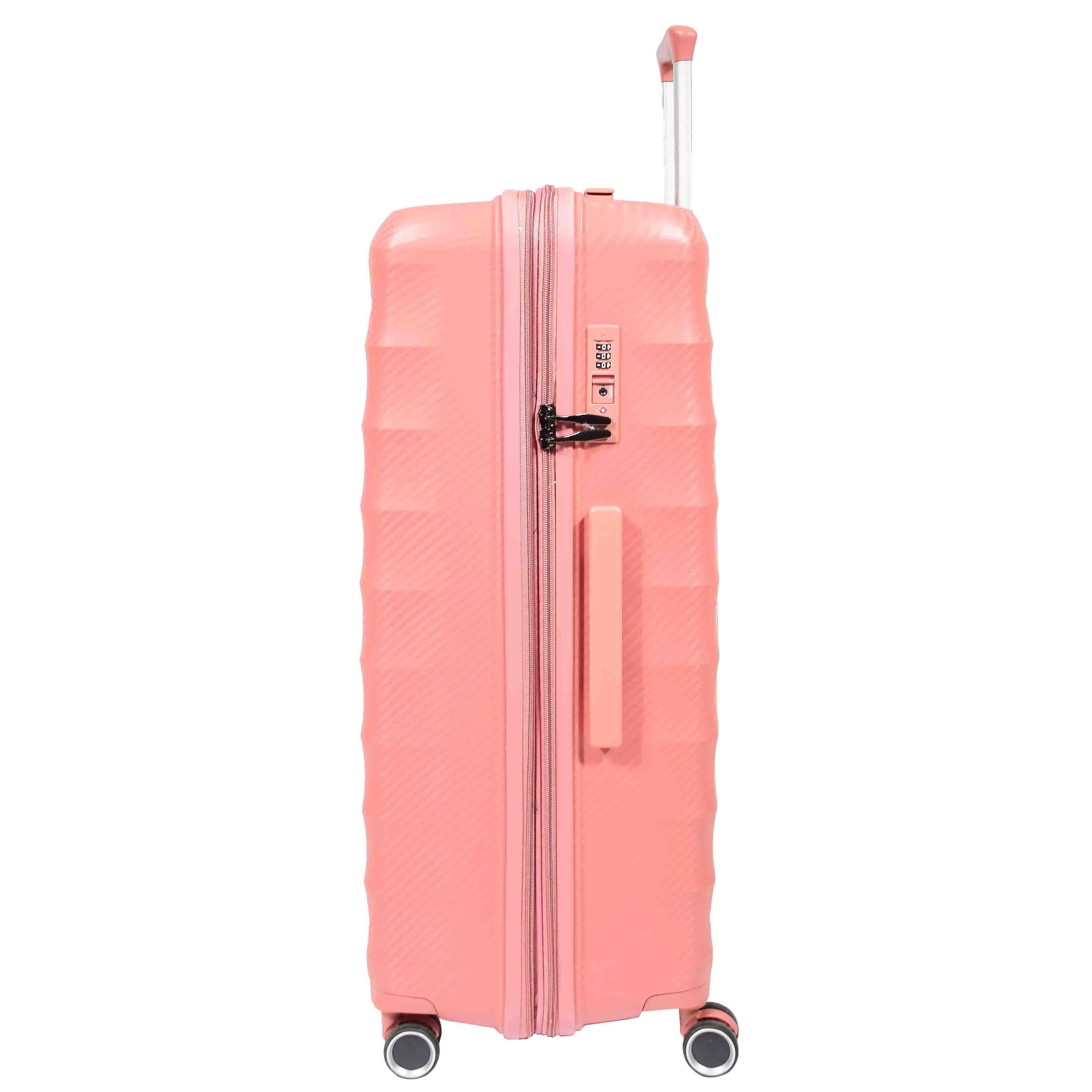 8 Wheel Spinner Luggage Expandable Arcturus Rose Gold