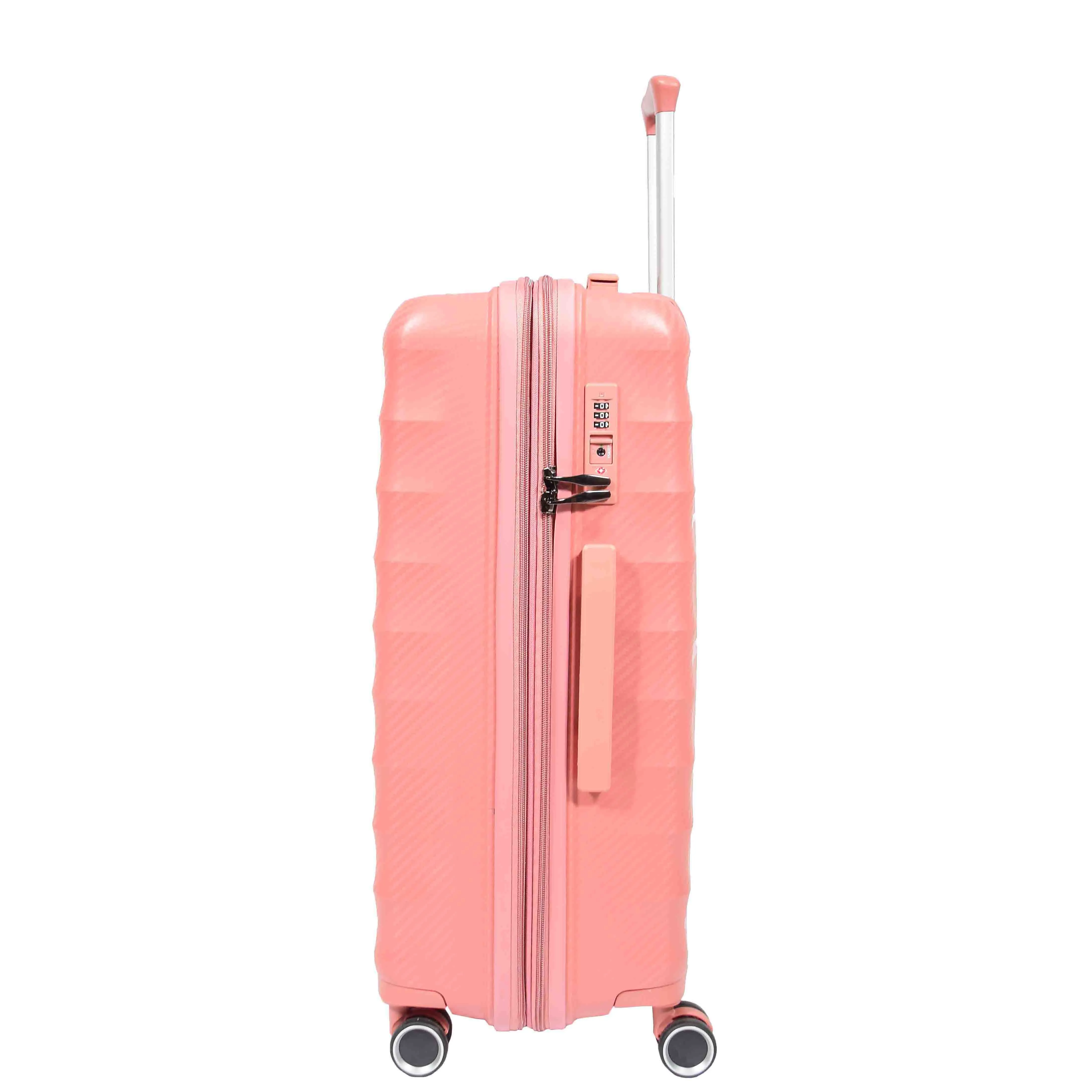 8 Wheel Spinner Luggage Expandable Arcturus Rose Gold