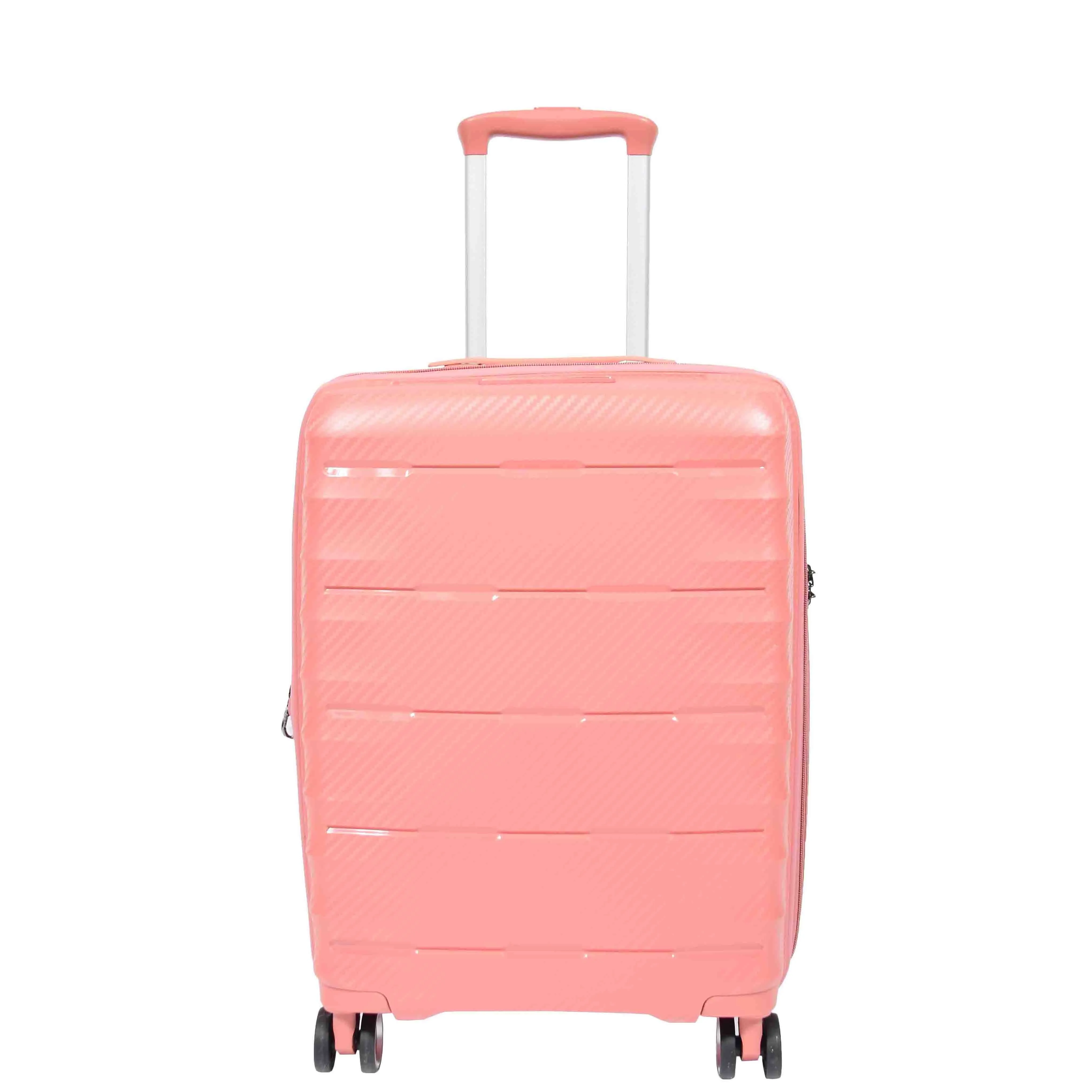 8 Wheel Spinner Luggage Expandable Arcturus Rose Gold