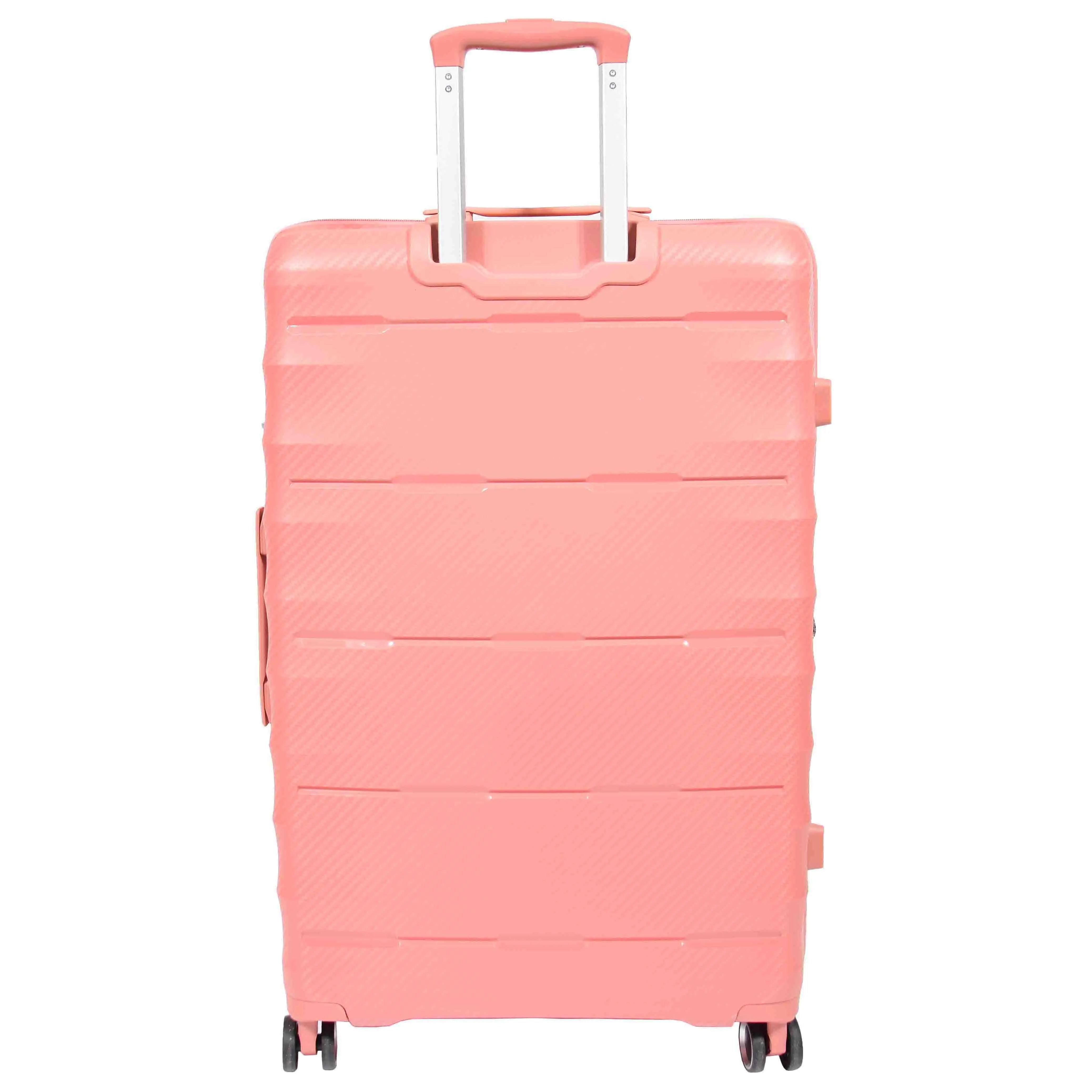 8 Wheel Spinner Luggage Expandable Arcturus Rose Gold