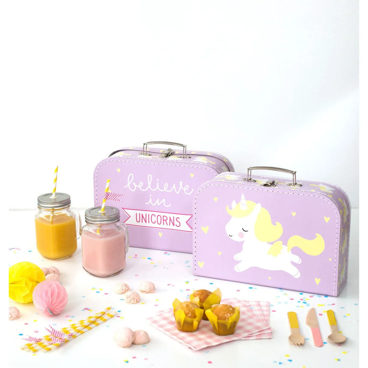 A Little Lovely Company Suitcase Unicorn