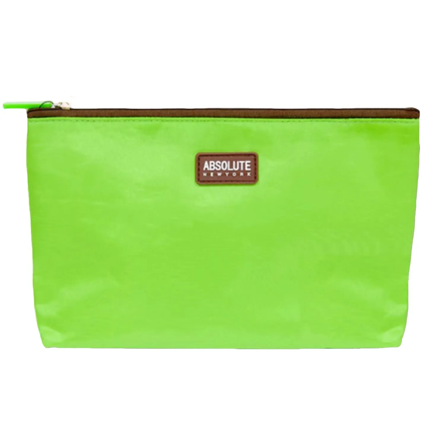 Absolute New York Green Microfiber Makeup Bag