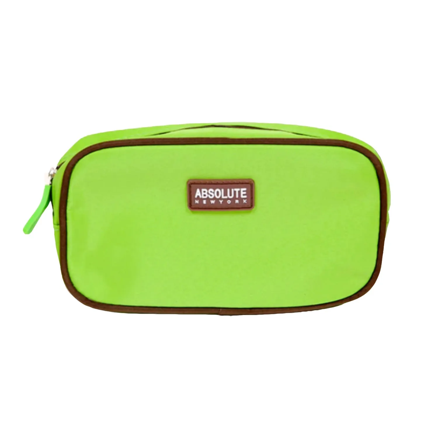 Absolute New York Green Microfiber Makeup Bag