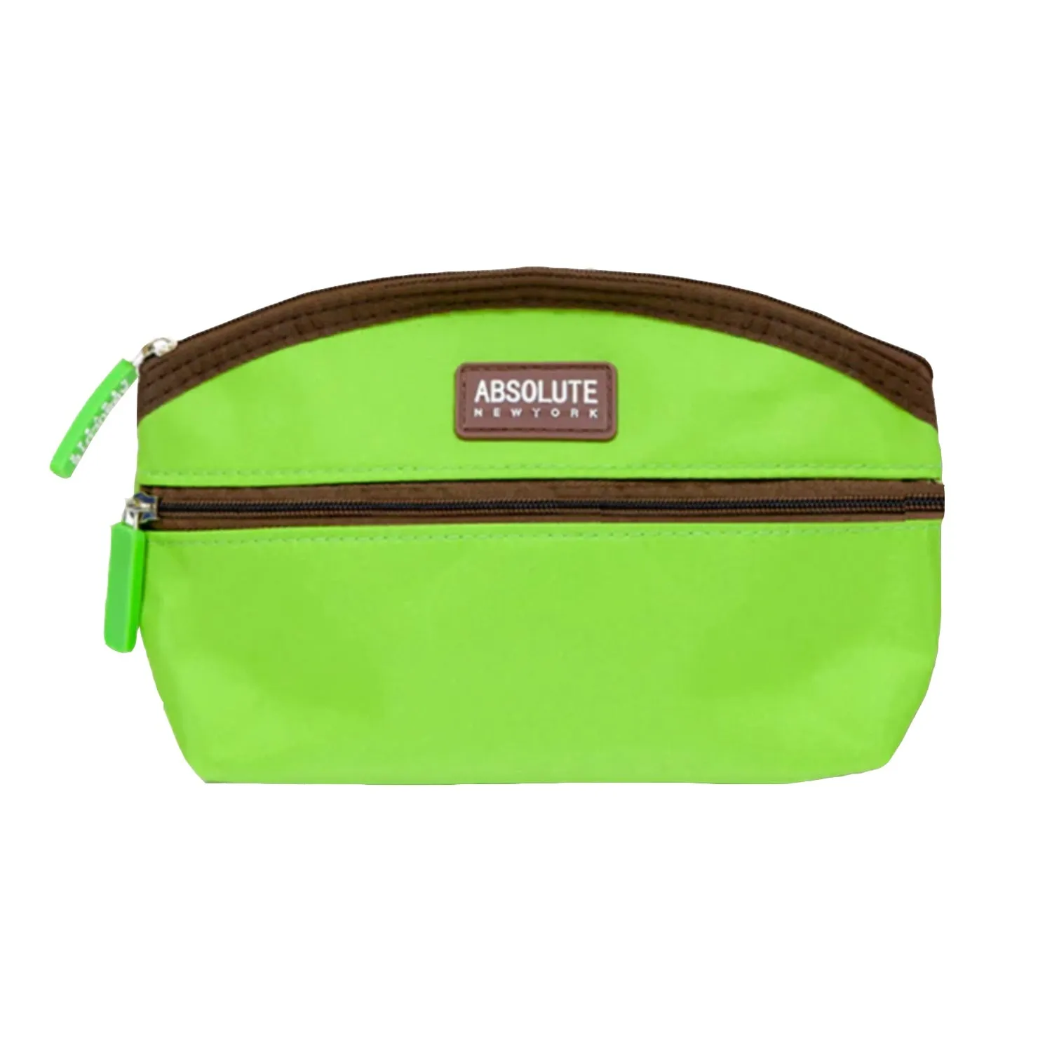 Absolute New York Green Microfiber Makeup Bag