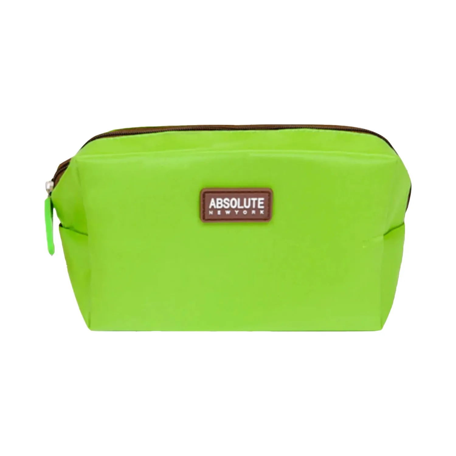 Absolute New York Green Microfiber Makeup Bag