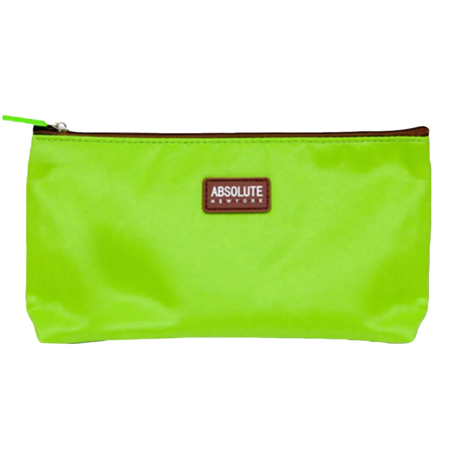 Absolute New York Green Microfiber Makeup Bag