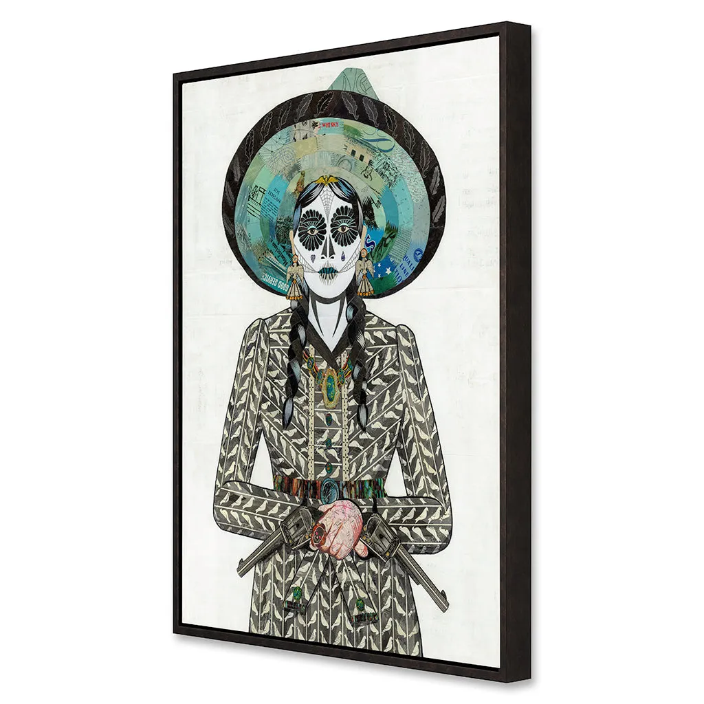 ADELITA (GRAY) canvas print with float frame