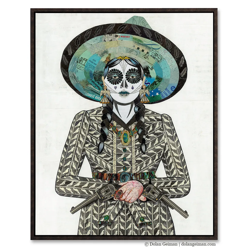 ADELITA (GRAY) canvas print with float frame