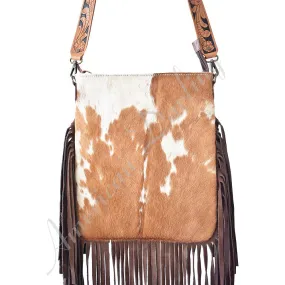 American Darling Conceal Carry Tan Cowhide w/ Fringe Crossbody