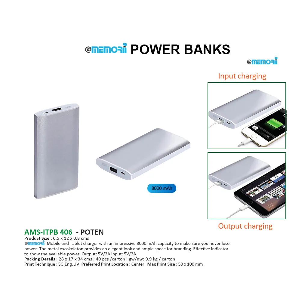 AMS-ITPB 406 - POTEN - 8000 mAh