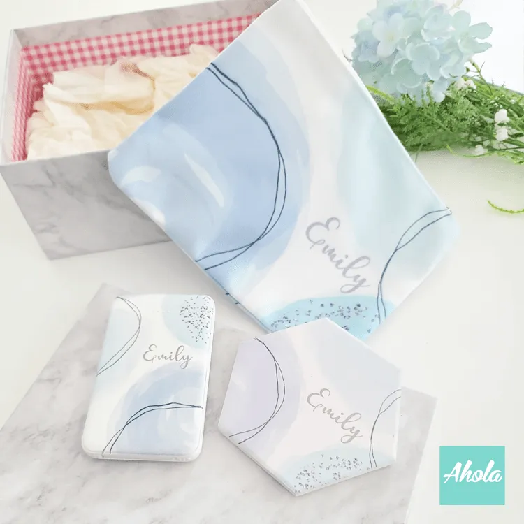 【Azul】Power Bank Coaster Make Up Bag Gift Set 便攜式差電器 杯墊 化妝袋禮盒套裝