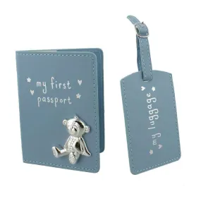 Baby Boy Bambino Passport Holder & Luggage Tag