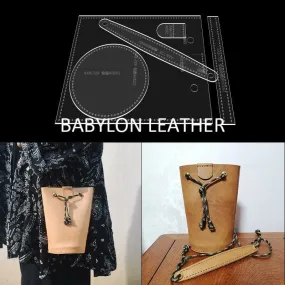 BABYLON™ Bucket Phone Bag Leather Pattern AAB-729