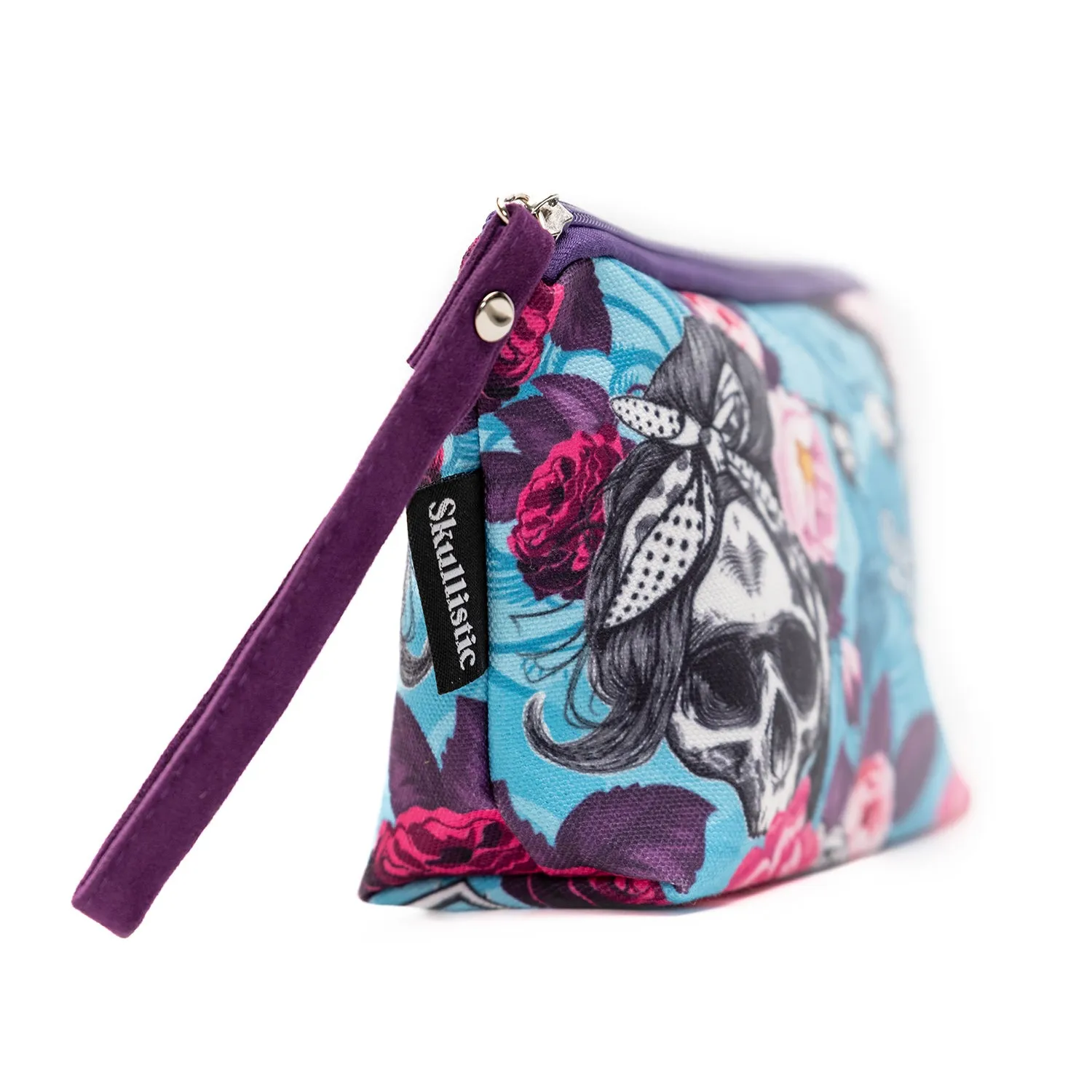 BB Flower Skull Makeup Bag