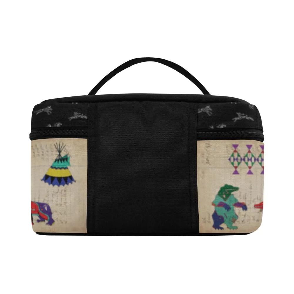 Bear Ledger Black Sky Cosmetic Bag/Large