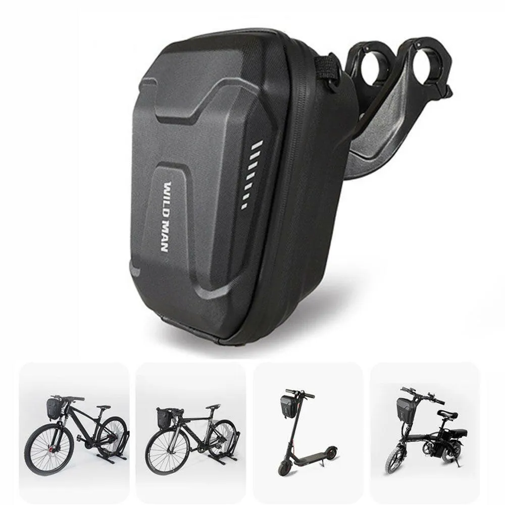 Bike Handlebar Bag Bicycle Front Hanging Bag Waterproof EVA Hard Shell 3L with Shoulder Strap for Mountain Bike Road Bike Electric Scooter