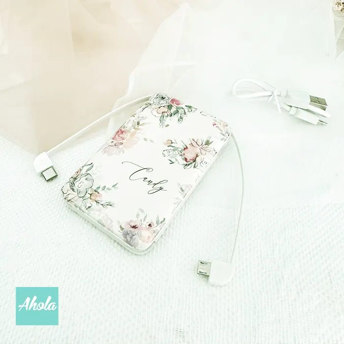 【Blooms】Power Bank Make Up Bag Gift Set 便攜式差電器 化妝袋禮盒套裝