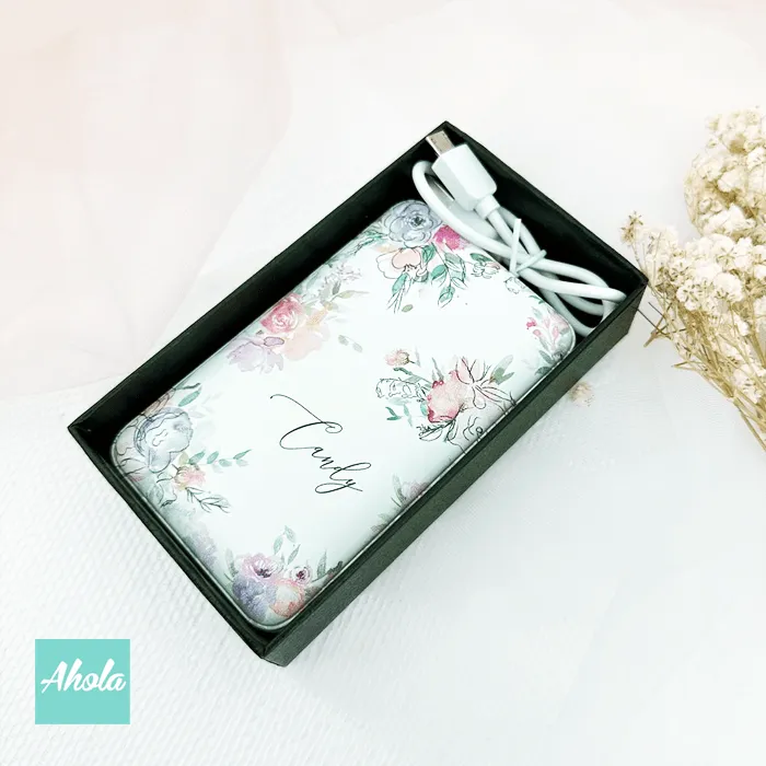 【Blooms】Power Bank Make Up Bag Gift Set 便攜式差電器 化妝袋禮盒套裝