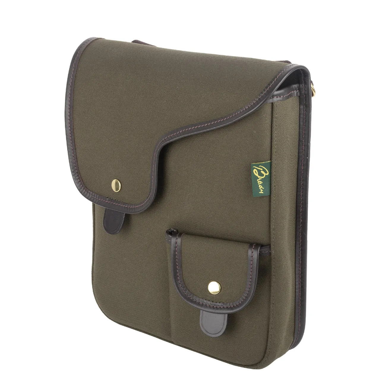 Brady Dyce Messenger Bag Olive / Brown