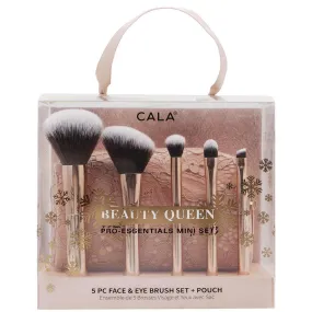 Cala Beauty 5 Piece Makeup Brush Set with Makeup Bag