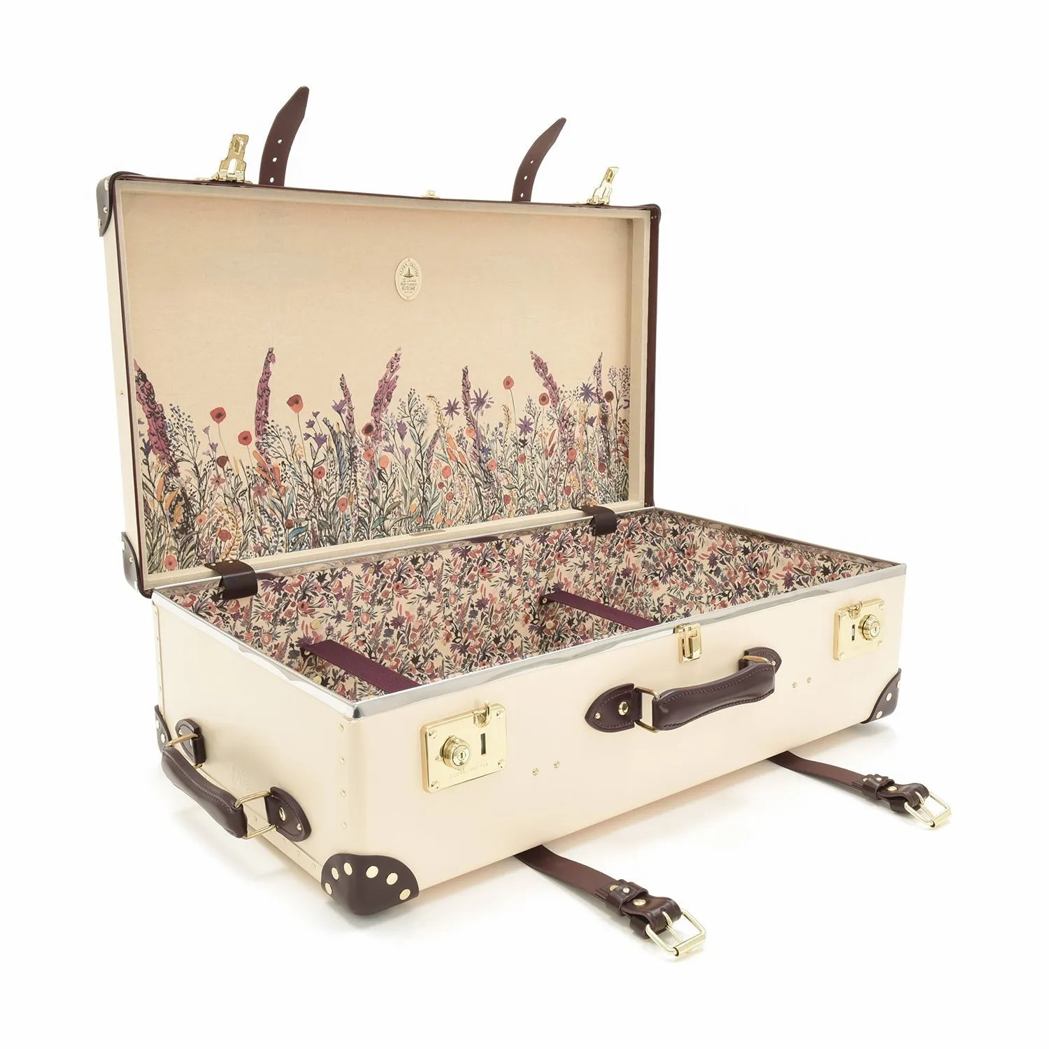 Chelsea Garden · Large Suitcase | Ivory/Burgundy