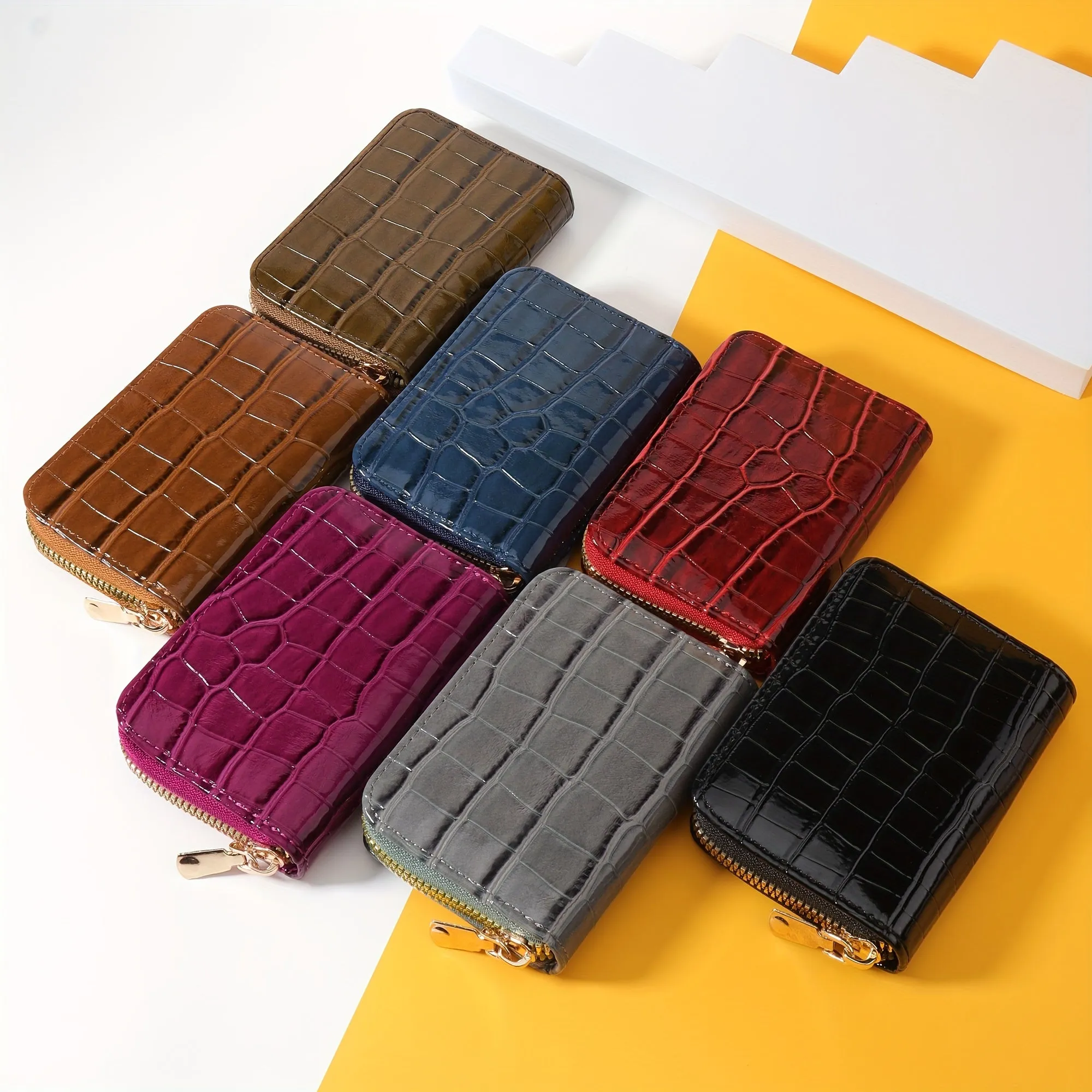 Chic Minimalist Wallet Coin Purse  Card Holder in Solid Colors