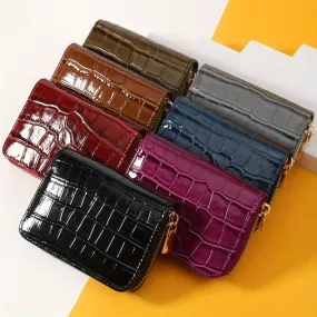 Chic Minimalist Wallet Coin Purse  Card Holder in Solid Colors