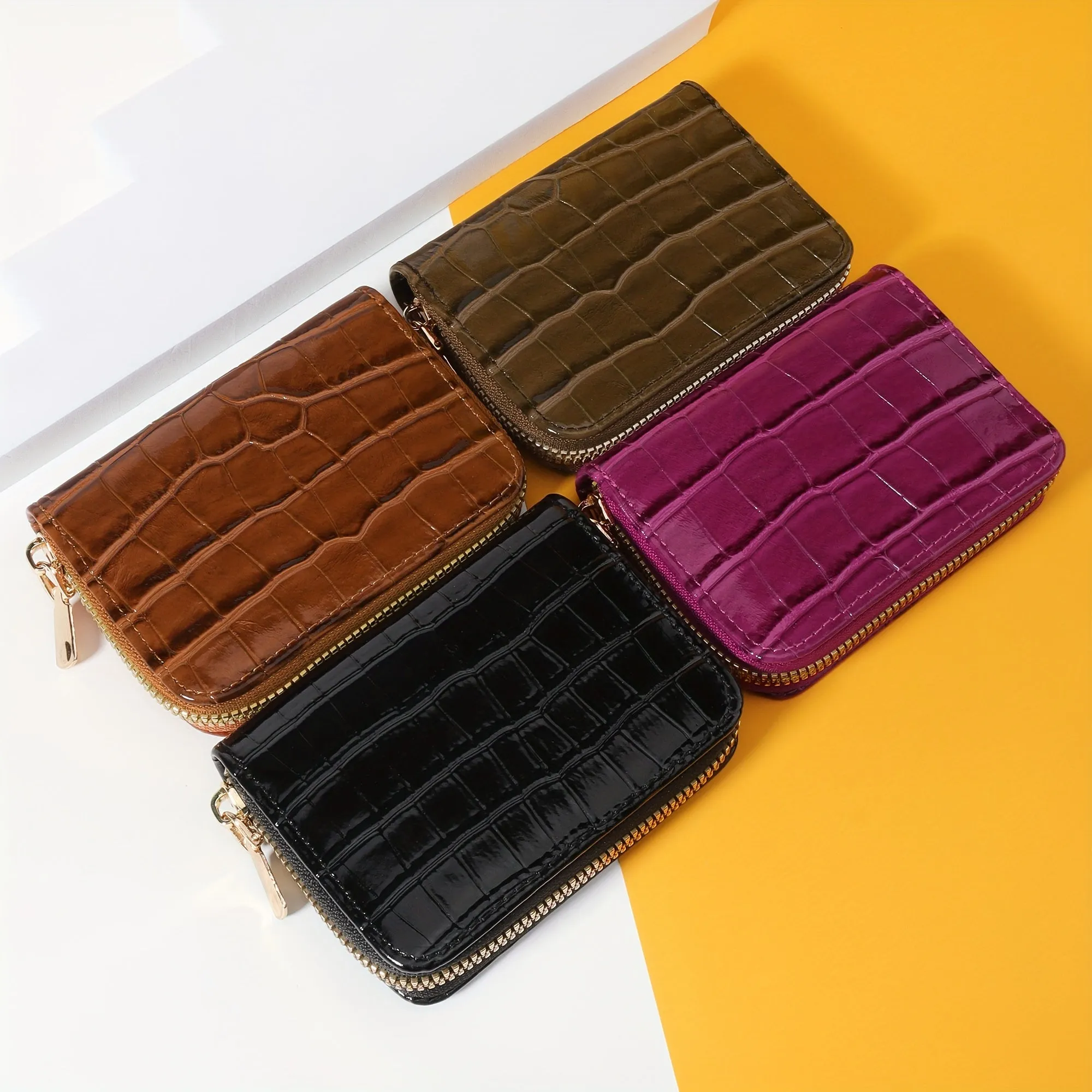 Chic Minimalist Wallet Coin Purse  Card Holder in Solid Colors