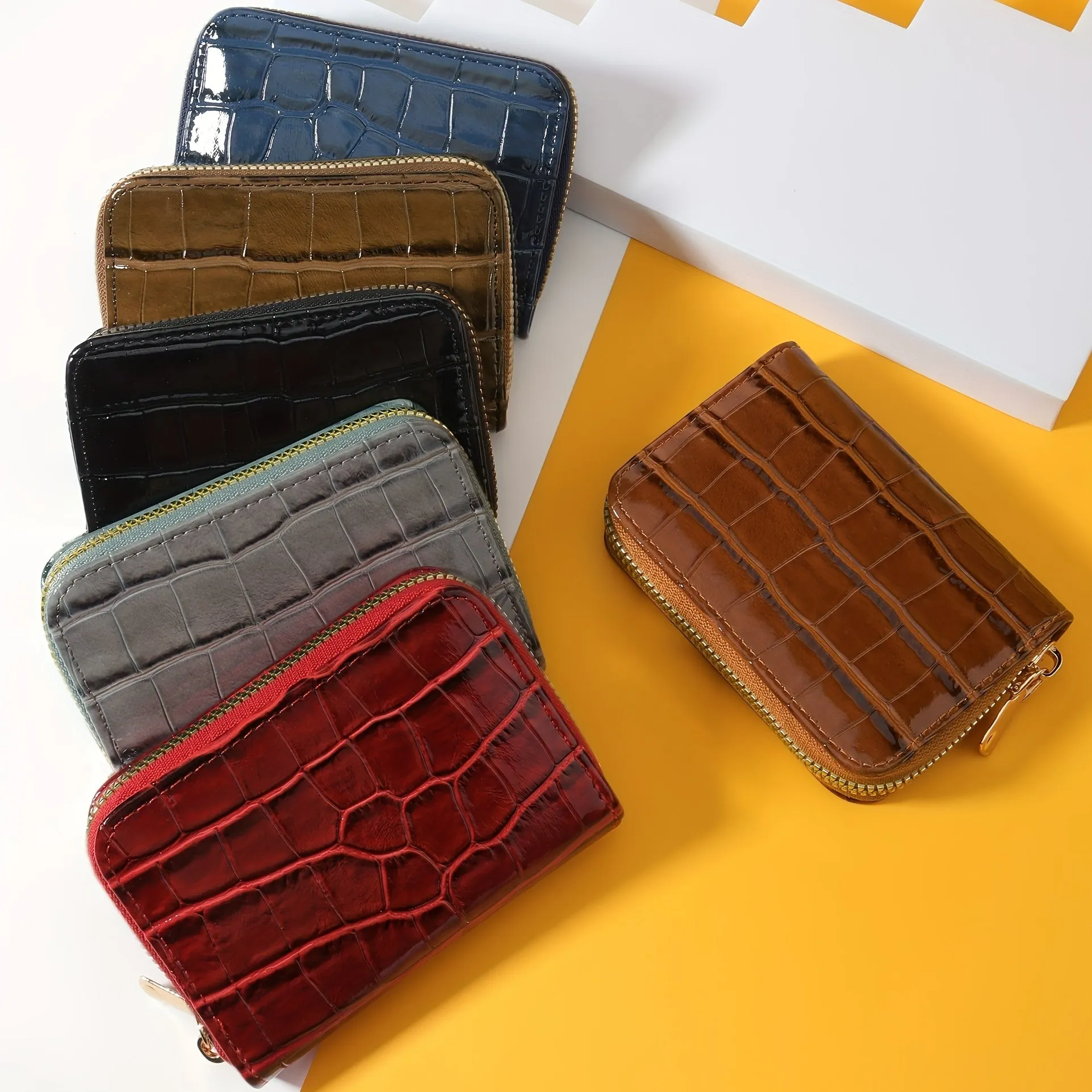 Chic Minimalist Wallet Coin Purse  Card Holder in Solid Colors