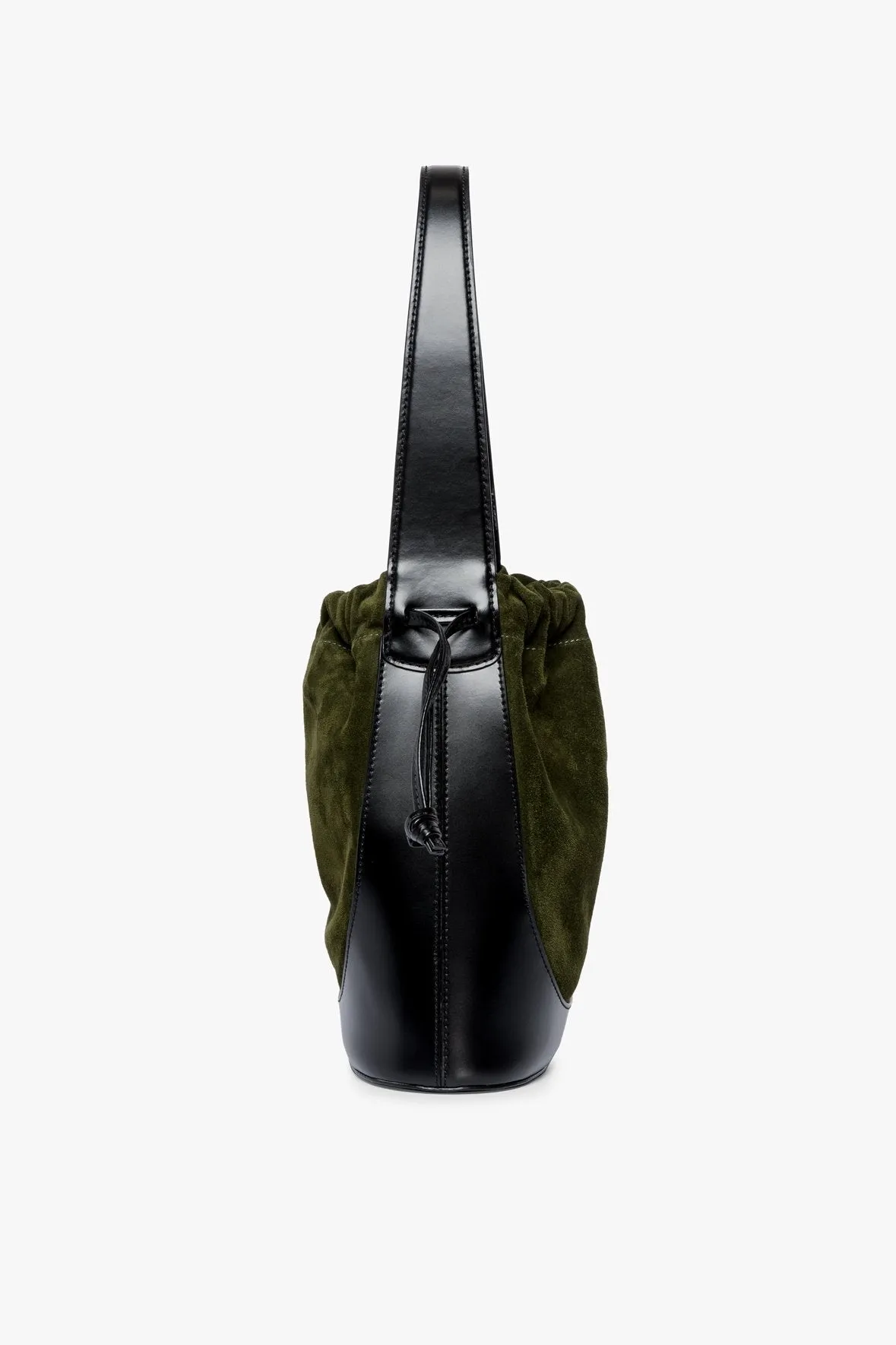 CINCH BUCKET BAG | BLACK OLIVE