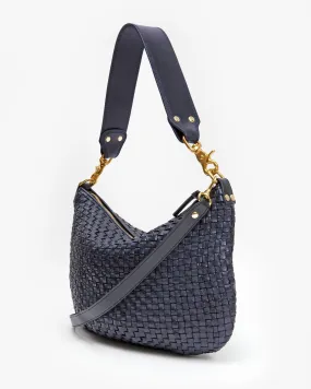 Clare V. - Moyen Messenger in Twilight Woven Checker