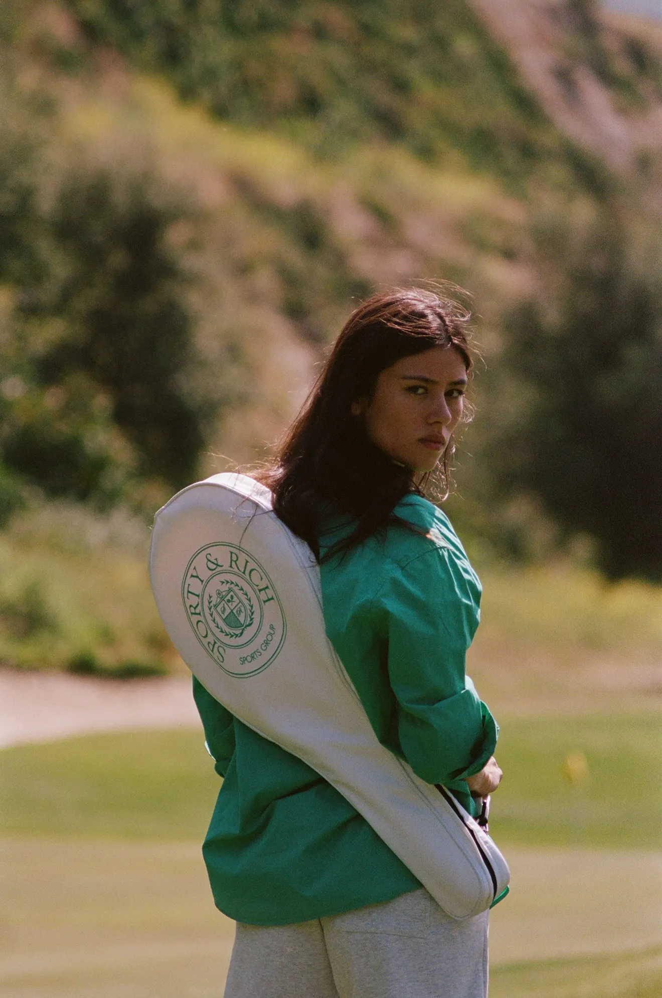 Connecticut Crest Tennis Bag - White/Caribbean