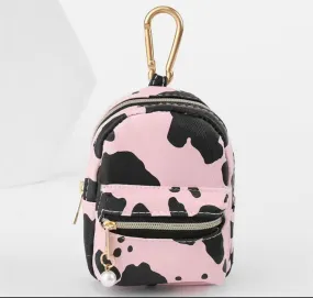 cow print change purse